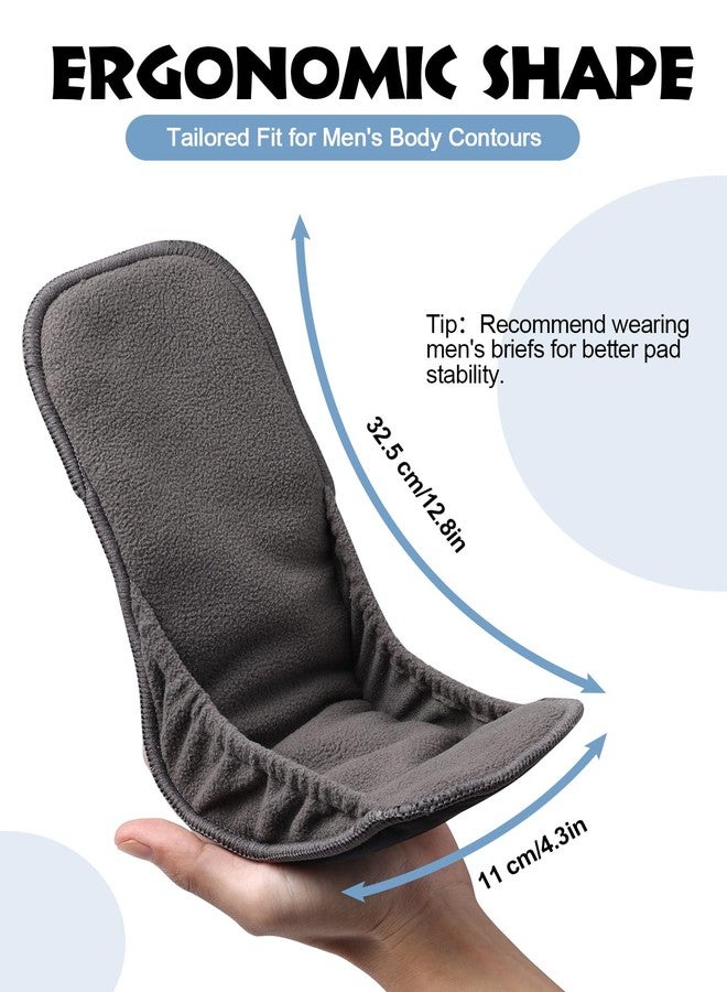 Lictin Reusable Incontinence Pads for Men, 2 Packs Pad for Mens for Urinary Leakage, Washable Incontinence Guards with Maximum Absorbency to Prevent Leaks - Image 3